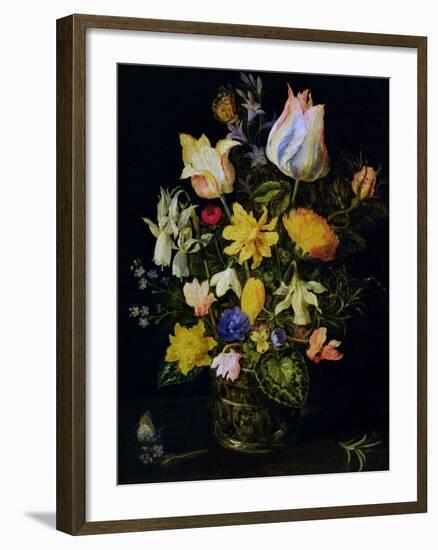 Vase of Flowers-Jan Brueghel the Elder-Framed Giclee Print