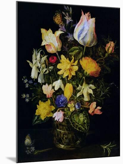 Vase of Flowers-Jan Brueghel the Elder-Mounted Giclee Print