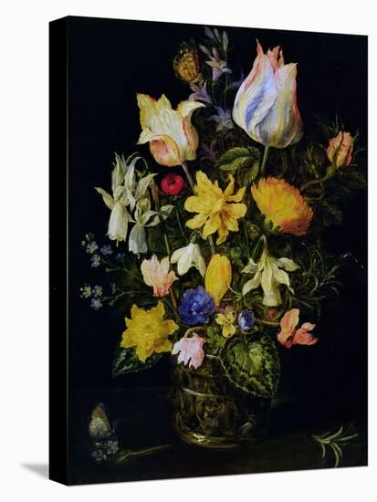 Vase of Flowers-Jan Brueghel the Elder-Stretched Canvas