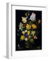 Vase of Flowers-Jan Brueghel the Elder-Framed Giclee Print