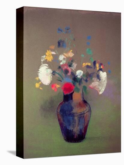 Vase of Flowers-Odilon Redon-Stretched Canvas