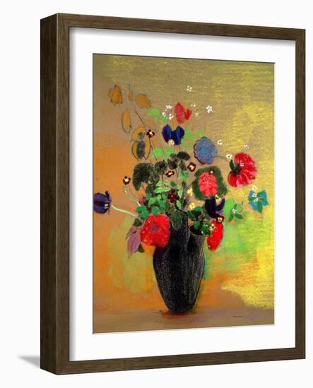 Vase of Flowers-Odilon Redon-Framed Giclee Print