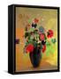 Vase of Flowers-Odilon Redon-Framed Stretched Canvas