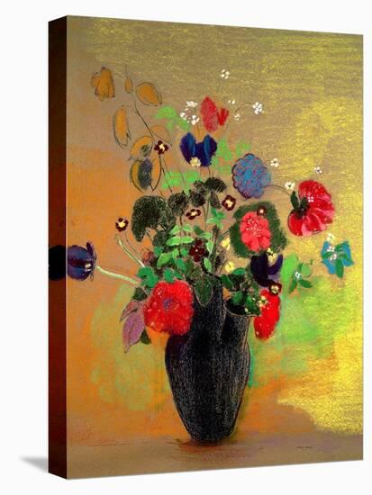 Vase of Flowers-Odilon Redon-Stretched Canvas