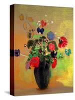 Vase of Flowers-Odilon Redon-Stretched Canvas