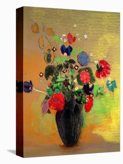 Vase of Flowers-Odilon Redon-Stretched Canvas