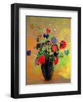 Vase of Flowers-Odilon Redon-Framed Giclee Print