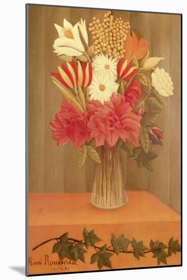 Vase of Flowers-Henri Rousseau-Mounted Giclee Print