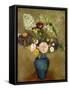 Vase of Flowers-Odilon Redon-Framed Stretched Canvas