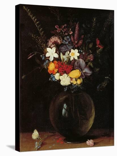 Vase of Flowers-Pieter Bruegel the Elder-Stretched Canvas