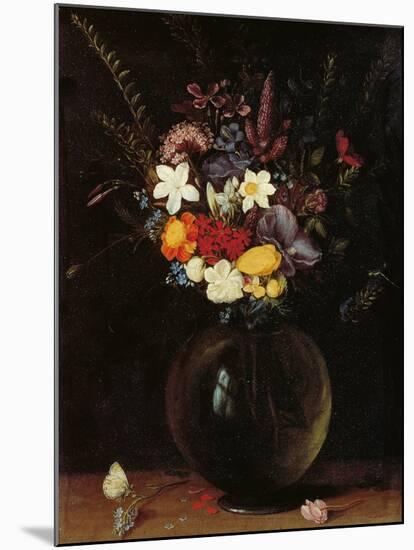 Vase of Flowers-Pieter Bruegel the Elder-Mounted Giclee Print