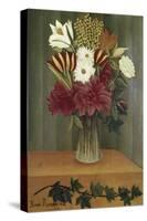 Vase of Flowers-Henri Rousseau-Stretched Canvas
