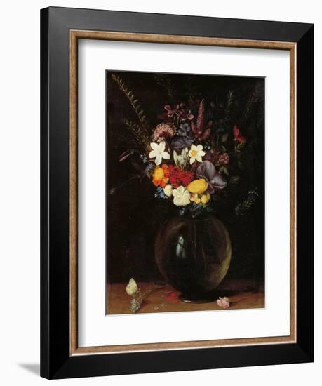 Vase of Flowers-Jan Brueghel the Elder-Framed Art Print