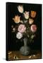 Vase of Flowers-Jan Brueghel the Elder-Framed Stretched Canvas