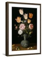 Vase of Flowers-Jan Brueghel the Elder-Framed Giclee Print