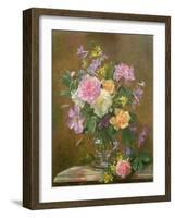 Vase of Flowers-Albert Williams-Framed Giclee Print