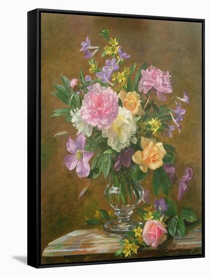 Vase of Flowers-Albert Williams-Framed Stretched Canvas
