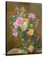 Vase of Flowers-Albert Williams-Stretched Canvas