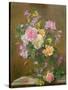 Vase of Flowers-Albert Williams-Stretched Canvas