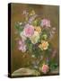 Vase of Flowers-Albert Williams-Stretched Canvas