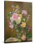 Vase of Flowers-Albert Williams-Stretched Canvas