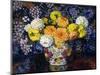 Vase of Flowers-Theo Rysselberghe-Mounted Giclee Print