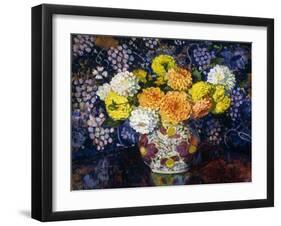 Vase of Flowers-Theo Rysselberghe-Framed Giclee Print