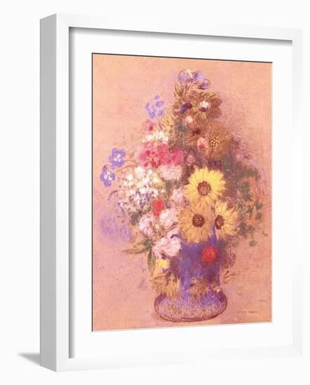 Vase of Flowers-Mary Cassatt-Framed Giclee Print