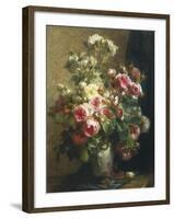 Vase of Flowers-Jean-etienne Maisiat-Framed Giclee Print