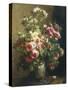 Vase of Flowers-Jean-etienne Maisiat-Stretched Canvas