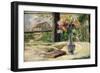 Vase of Flowers-Paul Gauguin-Framed Giclee Print