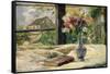 Vase of Flowers-Paul Gauguin-Framed Stretched Canvas