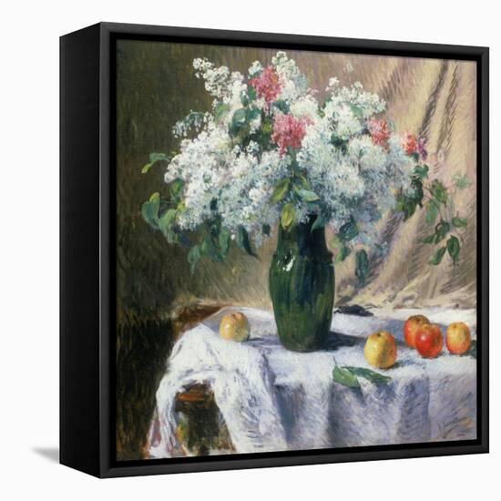 Vase of Flowers-Henri Lerolle-Framed Stretched Canvas