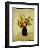 Vase of Flowers-Odilon Redon-Framed Giclee Print