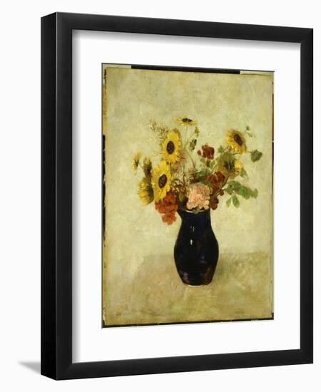 Vase of Flowers-Odilon Redon-Framed Giclee Print