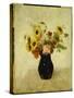 Vase of Flowers-Odilon Redon-Stretched Canvas