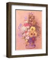 Vase of Flowers-Odilon Redon-Framed Giclee Print