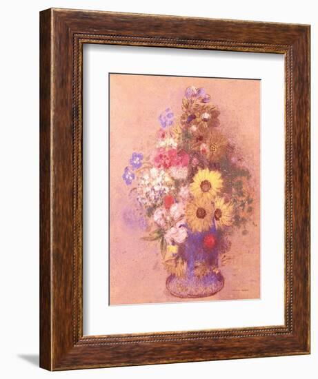 Vase of Flowers-Odilon Redon-Framed Giclee Print