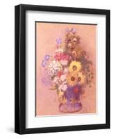 Vase of Flowers-Odilon Redon-Framed Giclee Print