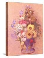 Vase of Flowers-Odilon Redon-Stretched Canvas