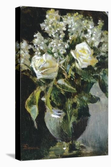 Vase of Flowers-Telemaco Signorini-Stretched Canvas