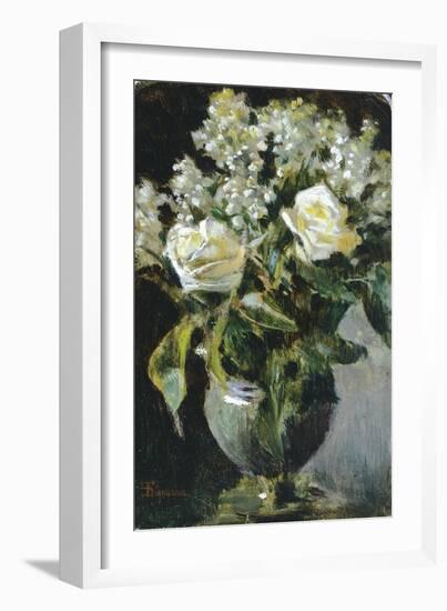 Vase of Flowers-Telemaco Signorini-Framed Giclee Print