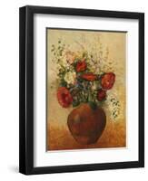 Vase of Flowers-Odilon Redon-Framed Giclee Print