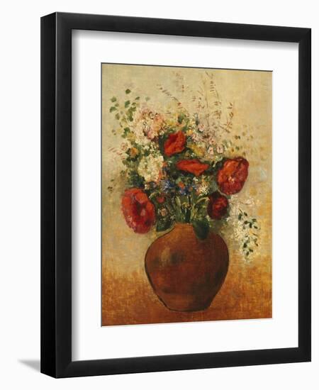 Vase of Flowers-Odilon Redon-Framed Giclee Print