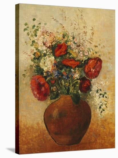 Vase of Flowers-Odilon Redon-Stretched Canvas