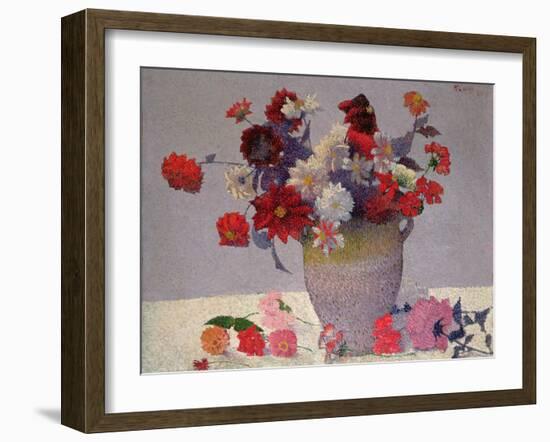 Vase of Flowers-Achille Lauge-Framed Giclee Print