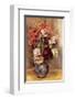 Vase of Gladiolas and Roses-Pierre-Auguste Renoir-Framed Premium Giclee Print