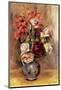 Vase of Gladiolas and Roses-Pierre-Auguste Renoir-Mounted Premium Giclee Print