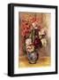 Vase of Gladiolas and Roses-Pierre-Auguste Renoir-Framed Premium Giclee Print