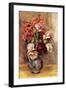 Vase of Gladiolas and Roses-Pierre-Auguste Renoir-Framed Premium Giclee Print